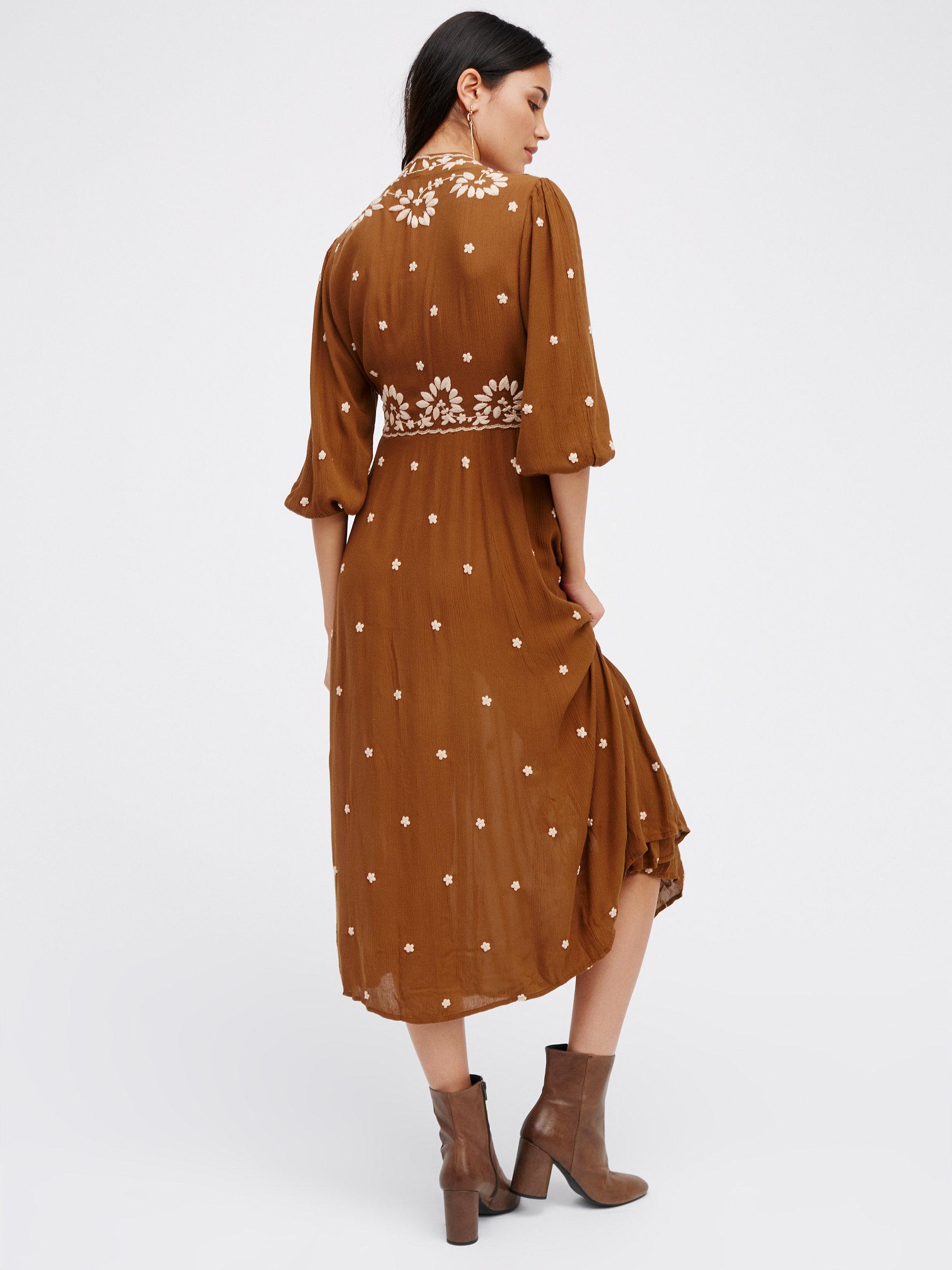 Free People Embroidered Dress cheap sale